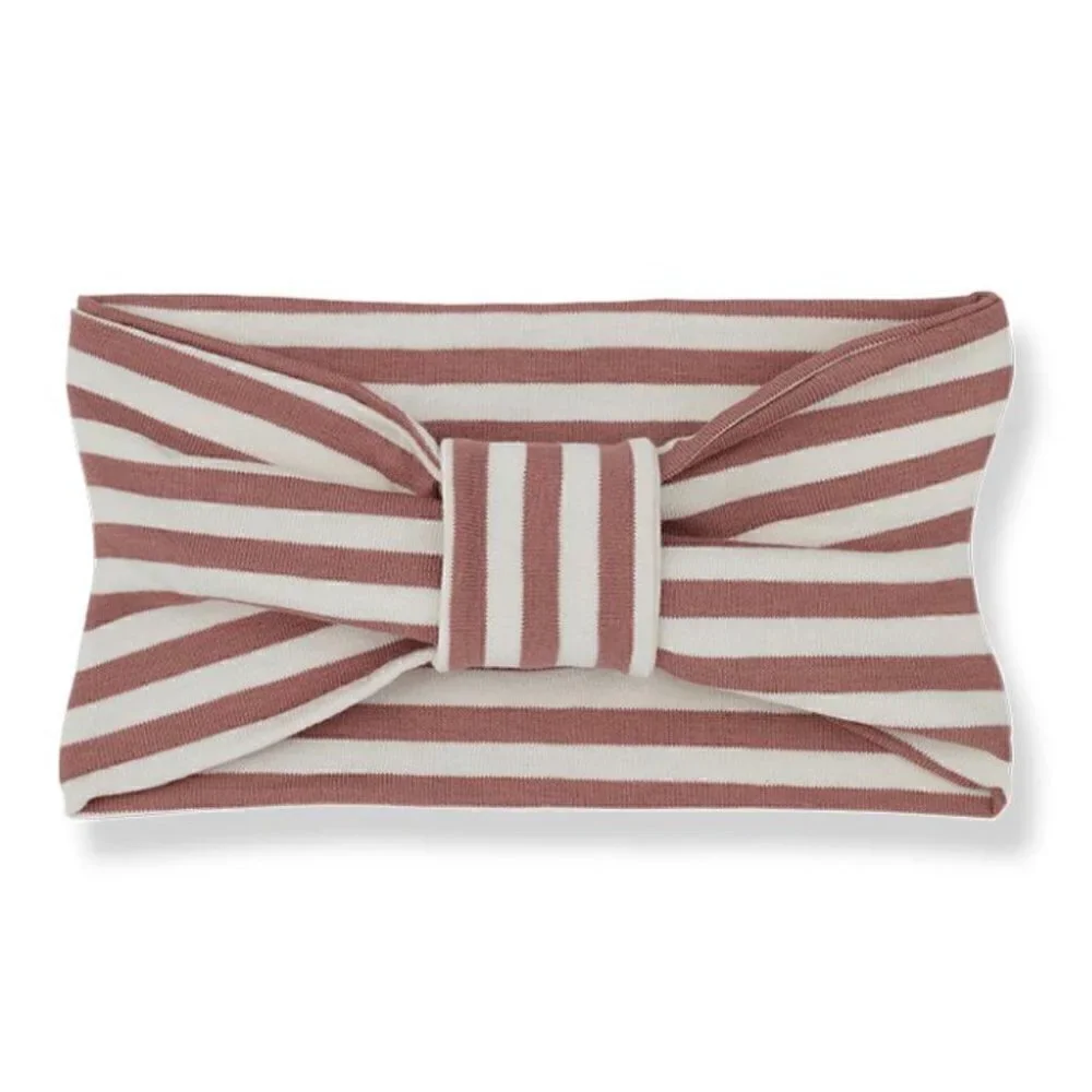 1 + In The Family Ruth Cedar Striped Headband Made In Spain Cotton